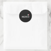 メキシコヴィンテージメキシコ国旗のプライドハジャージー ラウンドシール (バッグ)