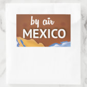 メキシコヴィンテージ旅行のポスター 長方形シール (バッグ)