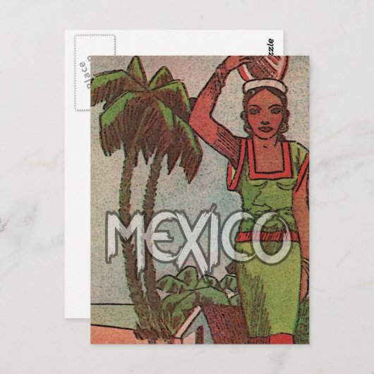 メキシコヴィンテージ旅行はがき ポストカード (正面/裏面)