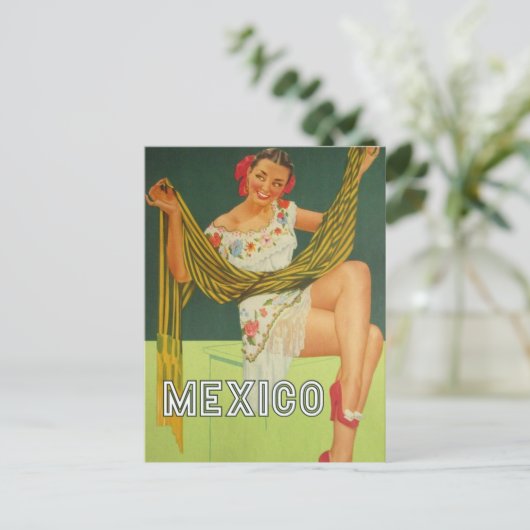 メキシコヴィンテージ旅行はがき ポストカード (スタンド正面)