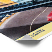 メキシコヴィンテージ旅行ポスター復元 ポスター (角)