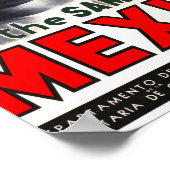 メキシコヴィンテージ旅行ポスター復元 ポスター (角)