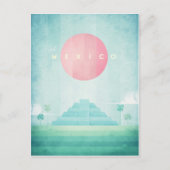 メキシコヴィンテージ旅行ポスター – アートポストカード ポストカード (正面)