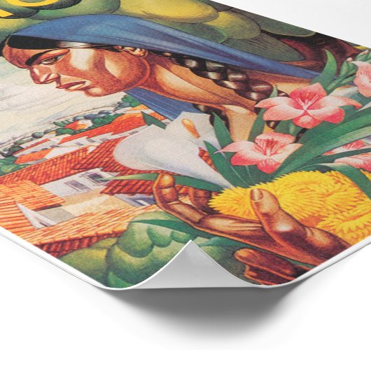 メキシコヴィンテージ旅行ポスター ポスター (角)