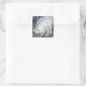 メキシコ上空のハリケーン・ウィルマ スクエアシール (バッグ)