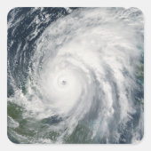 メキシコ上空のハリケーン・ウィルマ スクエアシール (正面)