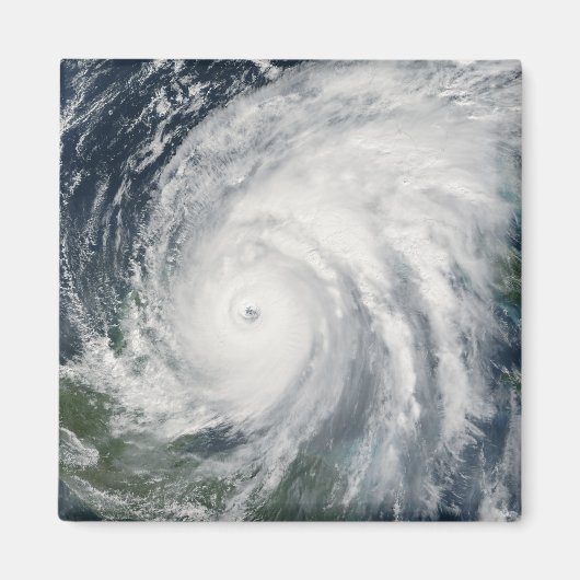 メキシコ上空のハリケーン・ウィルマ マグネット (正面)