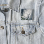 メキシコ上空のハリケーン・ウィルマ 缶バッジ (インサイチュ)