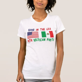 メキシコ人が付いている米国で作られて女性を分けます Tシャツ