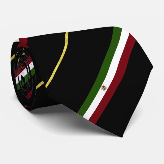 メキシコ人のストライプな旗 ネクタイ (ロール)