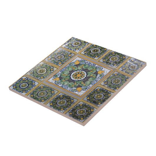 メキシコ人のタラベラのスタイルのタイル タイル (側面)