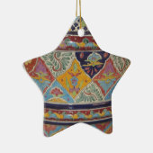 メキシコ人のタラベラのスタイル陶器 セラミックオーナメント (右)