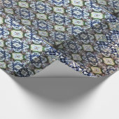 メキシコ人のタラベラのタイルのデザインの包装紙 ラッピングペーパー (角)