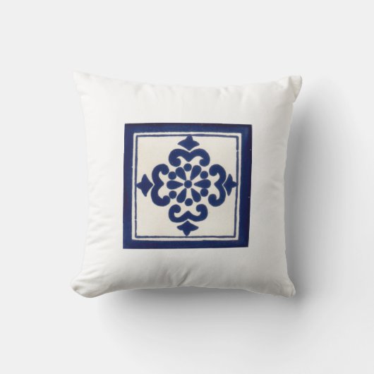 メキシコ人のタラベラのタイルの両面の装飾用クッション クッション (正面)