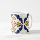 メキシコ人のタラベラのタイル コーヒーマグカップ (正面右)