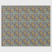 メキシコ人のタラベラのタイル ラッピングペーパー (フラット)