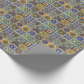 メキシコ人のタラベラのタイル ラッピングペーパー (角)