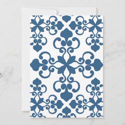 メキシコ人のタラベラのブライダルシャワーの招待状 招待状 (裏面)