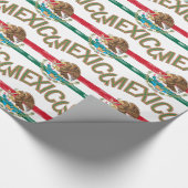 メキシコ人のメキシコの旗 ラッピングペーパー (角)