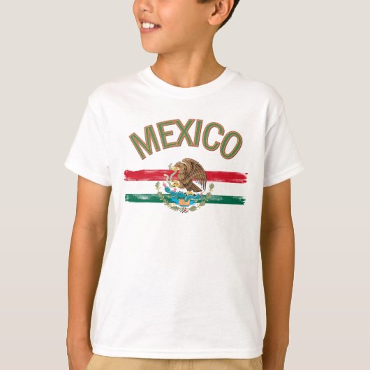 メキシコ人のメキシコの旗 Tシャツ (正面)