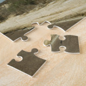 メキシコ人のBajaの景色による長い直線道路 ジグソーパズル (側面)