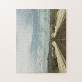 メキシコ人のBajaの景色による長い直線道路 ジグソーパズル (縦)