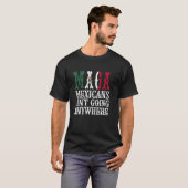 メキシコ人のMAGAはどこにも行かない Tシャツ (正面フル)
