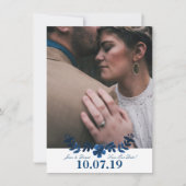 メキシコ人のOtomiの保存日付カード-海軍 セーブザデート (正面)