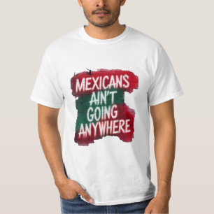 メキシコ人はどこにも行かない – Urban Graffiti Tシャツ