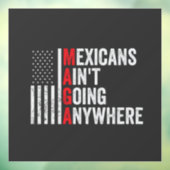 メキシコ人はアメリカ人はどこにも行かない ウィンドウサイン (シート3)