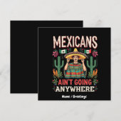 メキシコ人は声明をどこにも出はっきりしたさない 招待状 (正面/裏面)