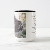 メキシコ人は離れ扱われたフクロウのマグに斑点を付けました ツートーンマグカップ (中央)