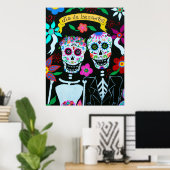 メキシコ人アーティストのカップルの死んだポスターの日 ポスター (ホームオフィス)