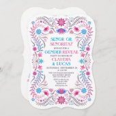 メキシコ人フィエスタジェンダーの発表 招待状 (正面/裏面)