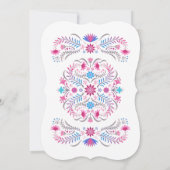 メキシコ人フィエスタジェンダーの発表 招待状 (裏面)