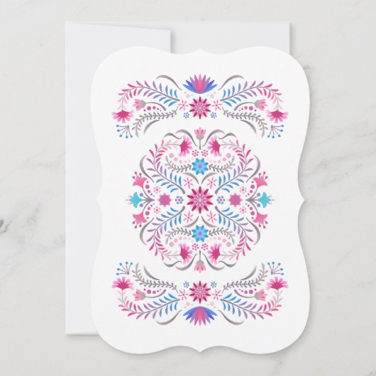 メキシコ人フィエスタジェンダーの発表 招待状 (裏面)