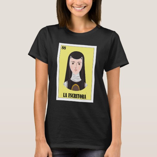 メキシコ人作家ラ・エスキトラ Tシャツ (正面)