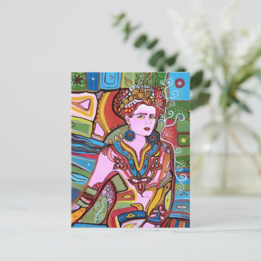 メキシコ人女性 ポストカード (スタンド正面)