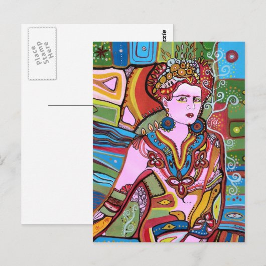メキシコ人女性 ポストカード (正面/裏面)