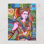 メキシコ人女性 ポストカード (正面)