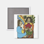 メキシコ人女性 マグネット (正面/裏面)