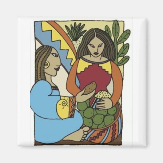 メキシコ人女性 マグネット (正面)