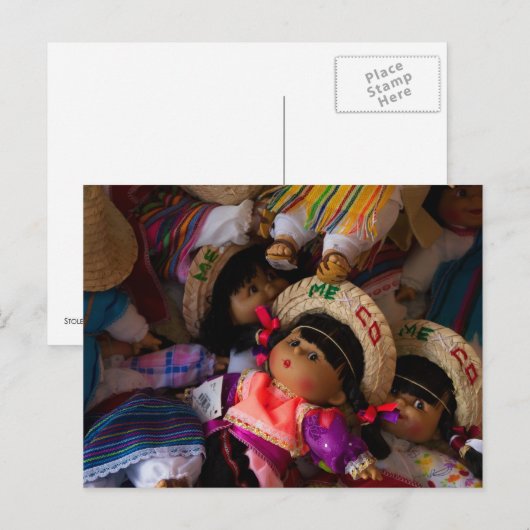メキシコ人形 ポストカード (正面/裏面)