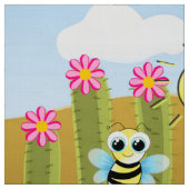 メキシコ人男ロバ犬ソンブレロ黄色の生地 ファブリック (見本)