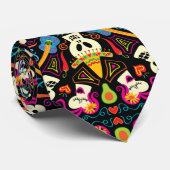 メキシコ人祝の死の日 ネクタイ (ロール)