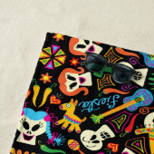 メキシコ人祝の死の日 ビーチタオル (インサイチュ)