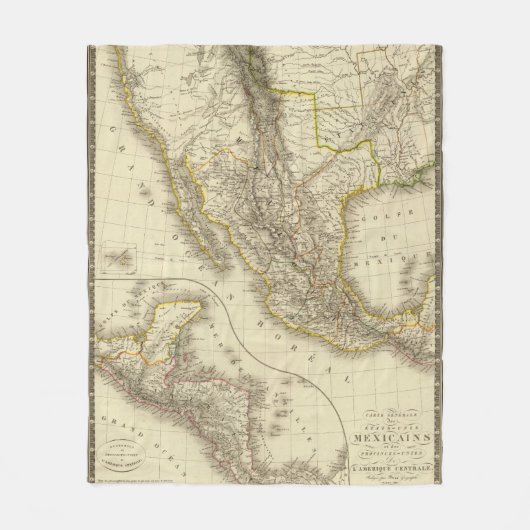 メキシコ人米国、中央アメリカ フリースブランケット (正面)