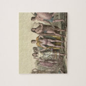 メキシコ人(色の版木、銅版、版画)のコスチューム ジグソーパズル (縦)