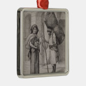 メキシコ人Tortilleraおよびわらのマットの販売人 メタルオーナメント (右)