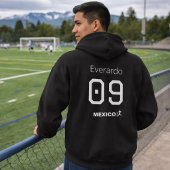 メキシコ代表アウェイユニフォーム風カスタムバックプリント パーカ